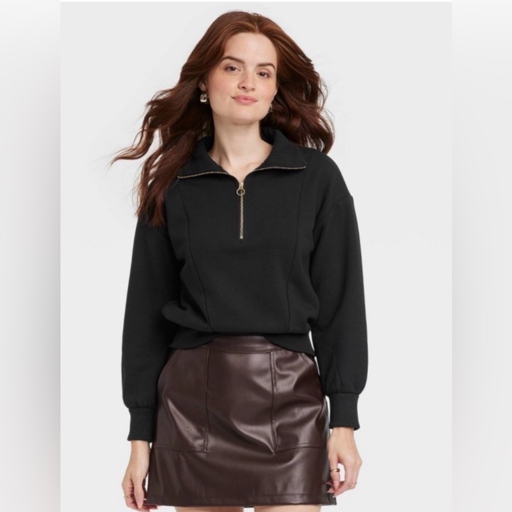 A New Day Quarter Zip Sweatshirt- L - Picture 2 of 7